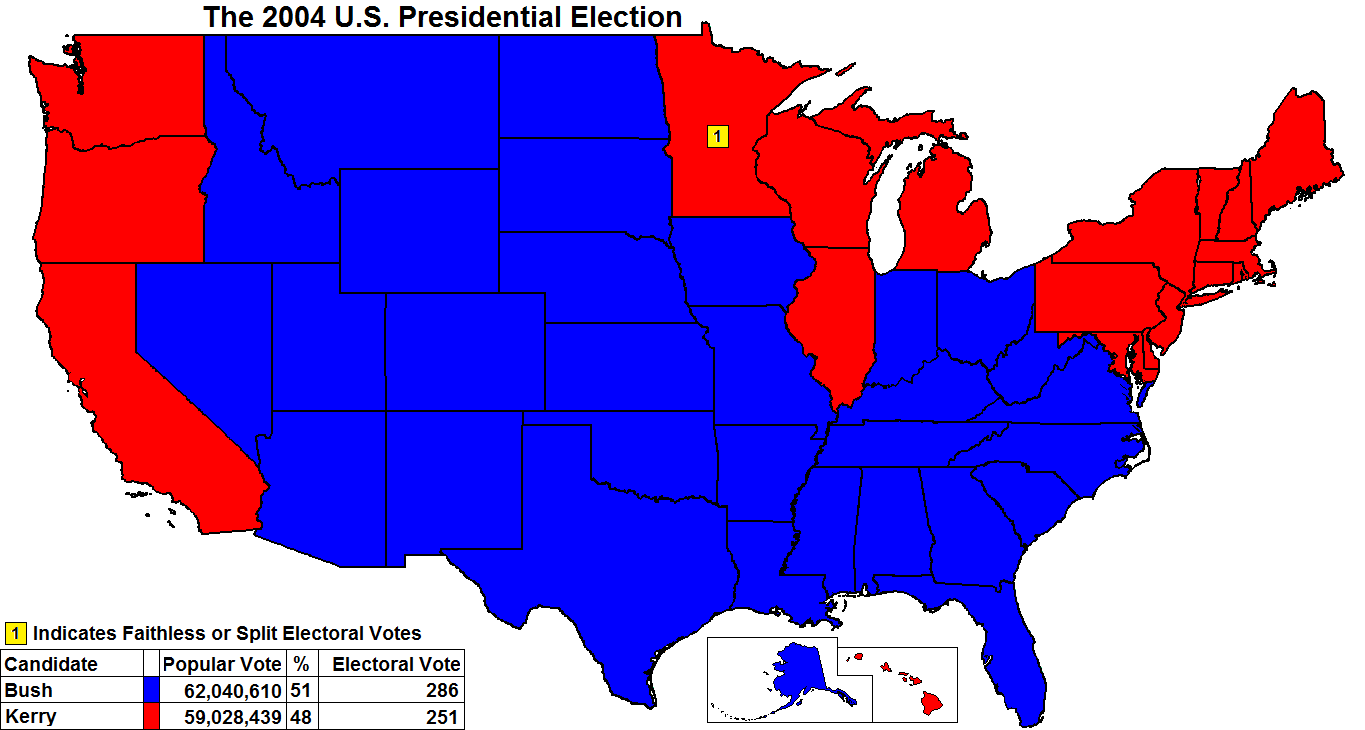 electoral votes 2004